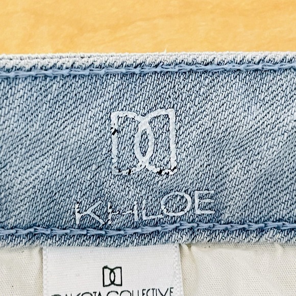 DAKOTA Collective Womens Khloe Blue Skinny Jeans Size 26 Distressed Low Rise NWD - Picture 6 of 14